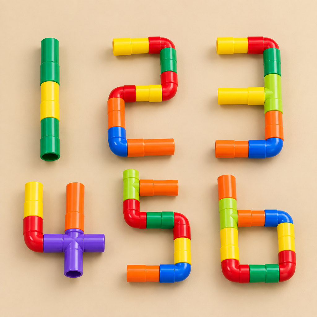 Pipe Blocks Building Set for Kids | Creative Construction & STEM Toy