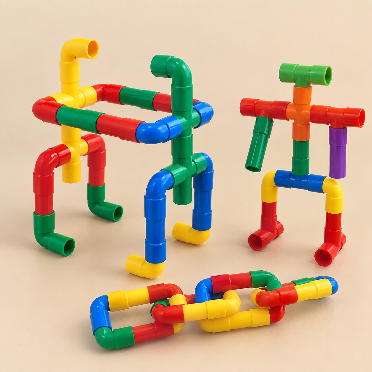 Pipe Blocks Building Set for Kids | Creative Construction & STEM Toy