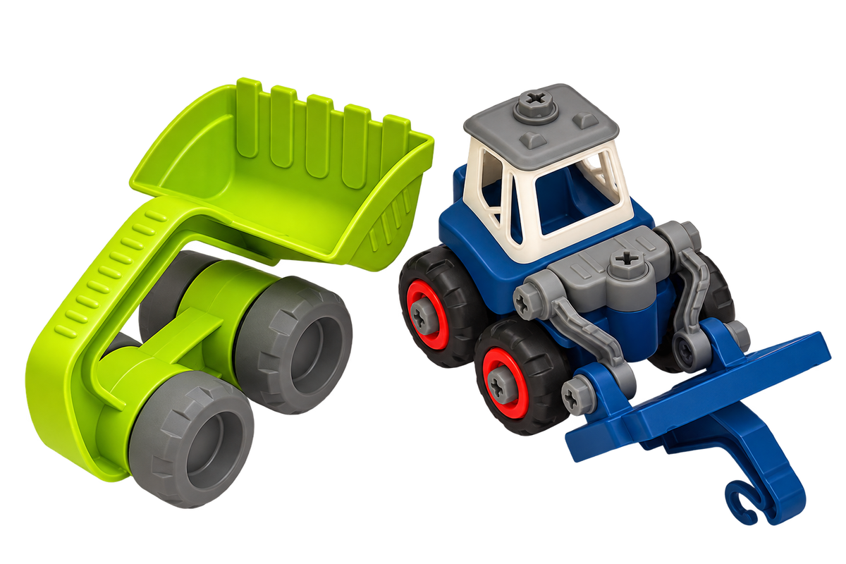 Construction Vehicle Toy Set – 2 Pieces | Durable Fiber Build