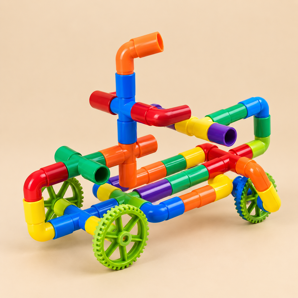 Pipe Blocks Building Set for Kids | Creative Construction & STEM Toy