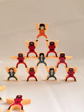 Hercules Balance Toy – Squid Game Theme | Wooden Stacking Game for Kids