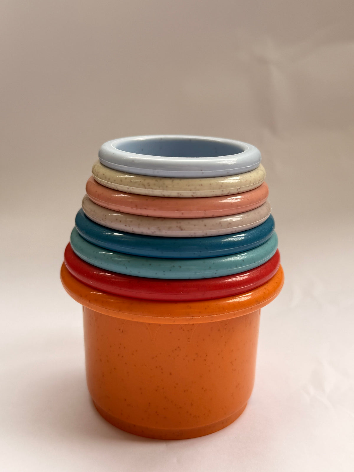 Novino stacking cups nested together showing size progression